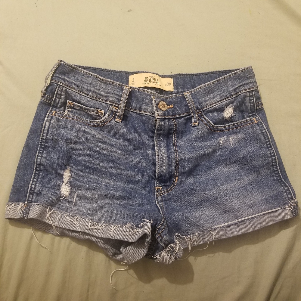Hollisters high waisted jean Shorts